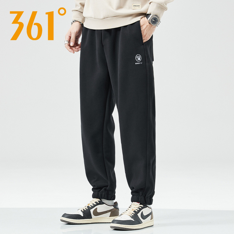 361度运动裤男秋冬新款束脚裤子休闲针织篮球卫裤健身跑步长裤男