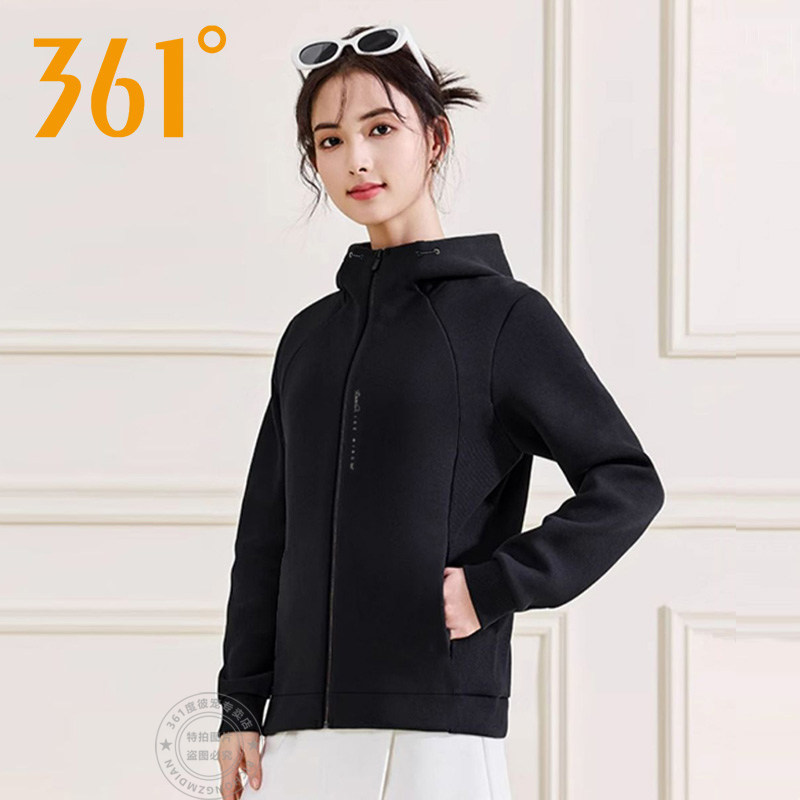 361度运动外套女2026年春季新款连帽针织开衫卫衣训练服休闲上衣,运动服/休闲服装,运动卫衣/套头衫,淘宝优惠券,粉丝福利购,淘宝优惠卷