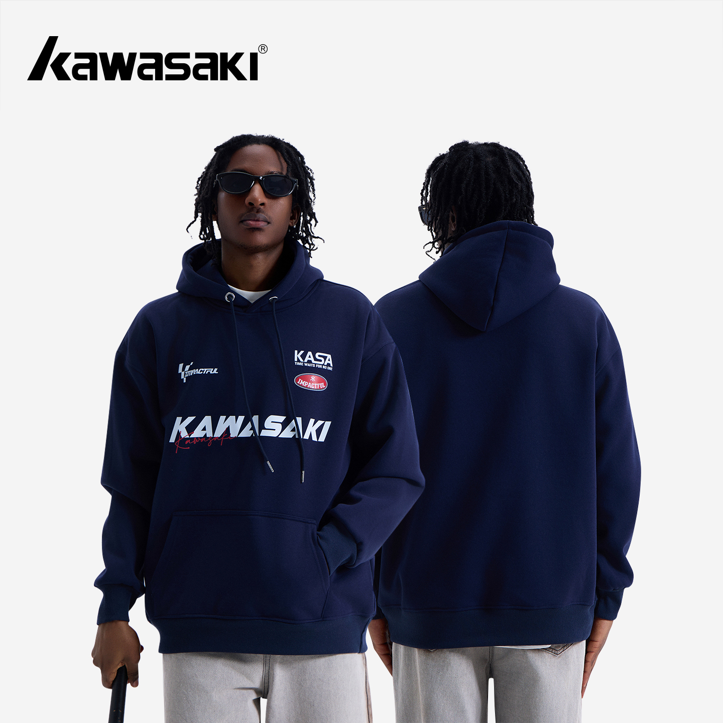 Kawasaki川崎高街宽松休闲卫衣