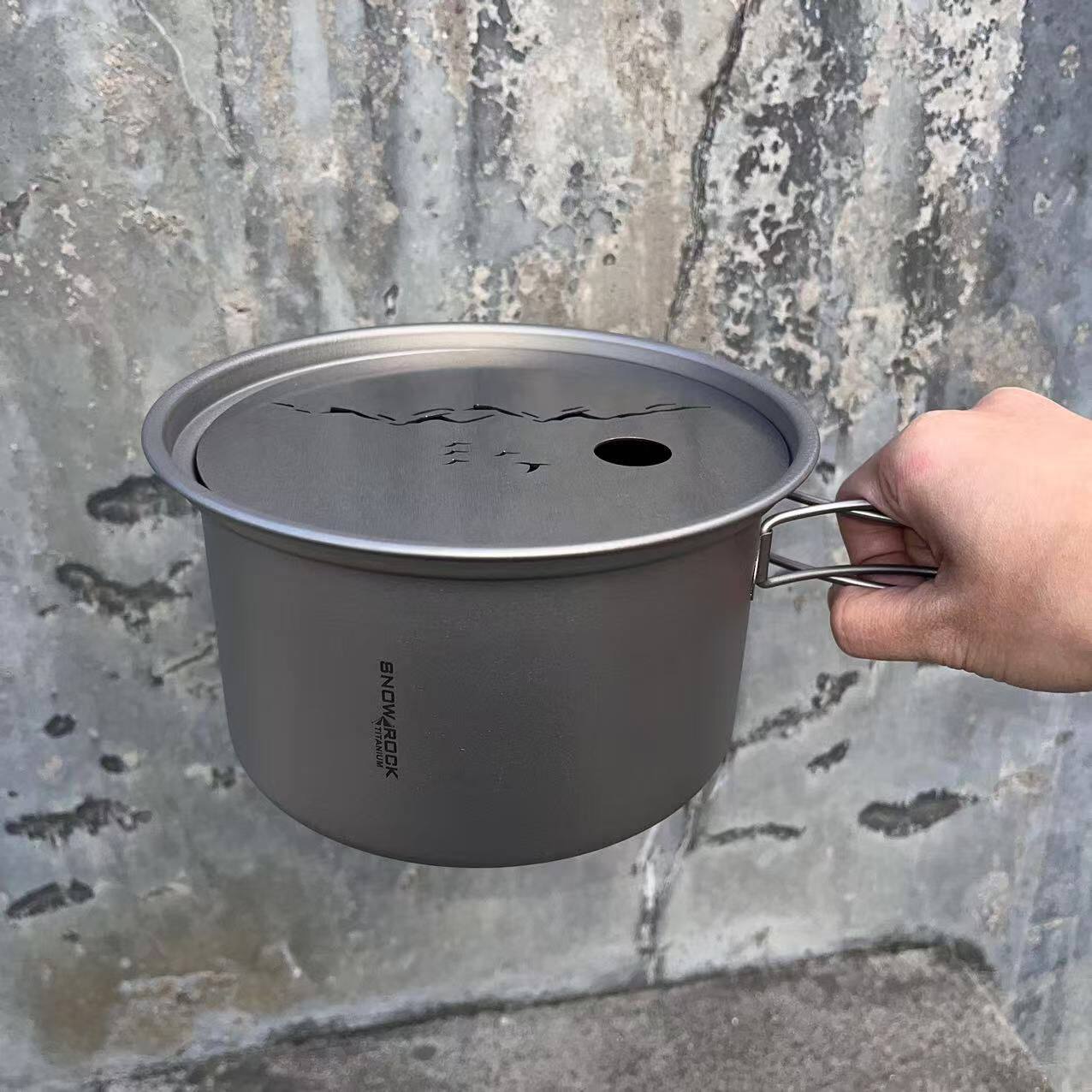 钛工匠户外纯钛烧水壶便携式露营泡茶壶野营茶具纯钛煮水煮茶壶