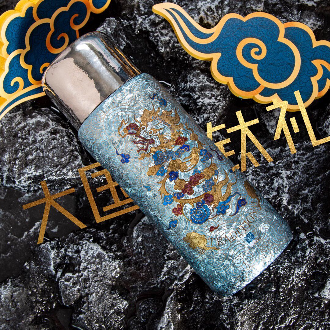 钛杯保温杯纯钛双层全钛高颜值养生水杯商务送礼大容量保温杯