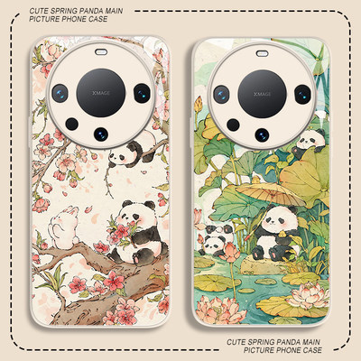 春季熊猫手机壳适用华为系列
