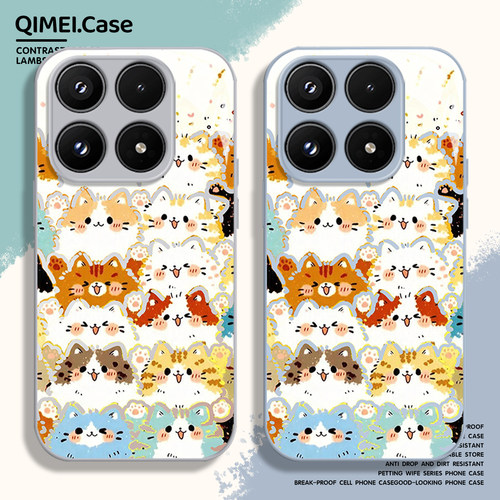 小猫叠叠乐手机壳适用小米红米