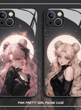 美少女战士适用苹果15手机壳16/iphone14pro动漫13水冰月12minis二次元11玻璃xs新款max高级感8plus网红x女xr