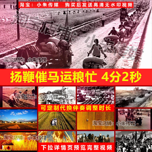 扬鞭催马运粮忙 笛子名曲舞蹈表演晚会节目演出LED高清视频背景