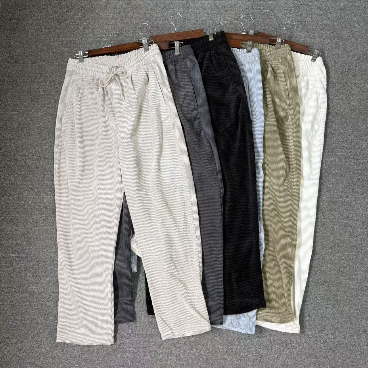 灯芯绒面料男休闲韩版百搭长裤