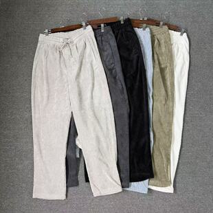 百搭好穿长裤 灯芯绒面料男休闲韩版 潮 一级性价比 飞姐外贸小铺