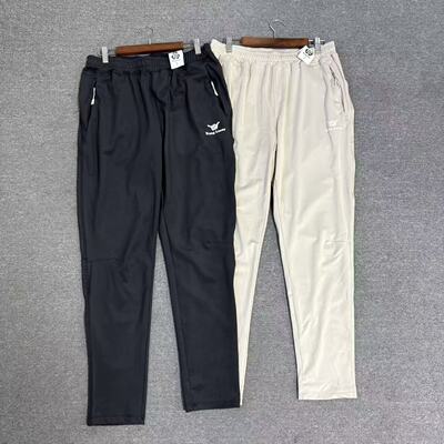 男士速干弹力束口运动长裤