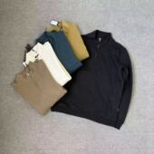 飞姐外贸小铺 GF70棉拉绒面料男半拉链立领上衣好穿 一级性价比