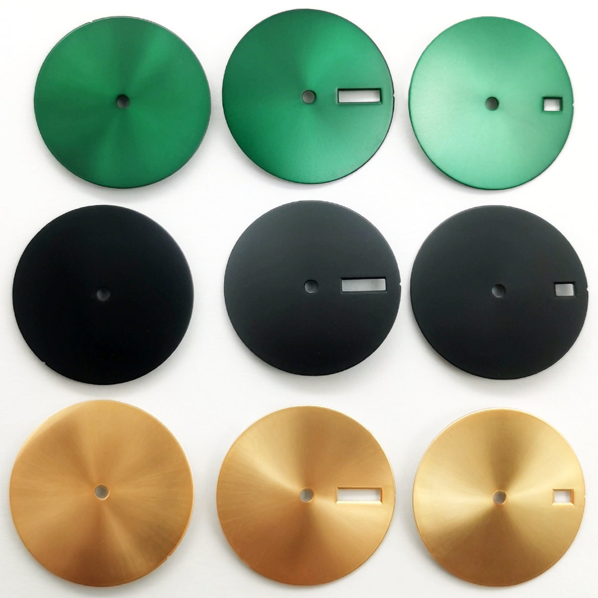 空唛28.5mm表盘DIY纯色改装单历双历适用于NH35机芯潜水手表配件