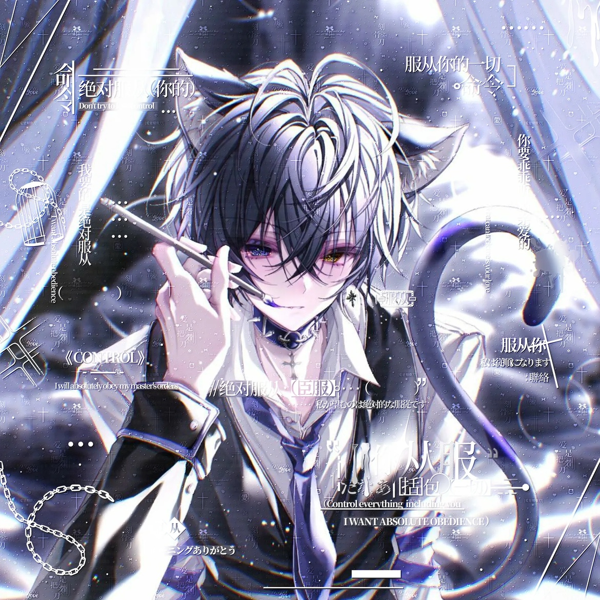 72张 一川云中兔直购 双男生情侣插画头像扭蛋原创圈 高清无水印