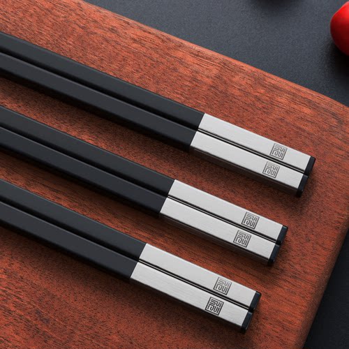 合金筷子家用抗菌高档酒店筷定制