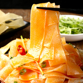 干凉面皮干货陕西正宗干货纯手工速食河南长面皮散装 擀面皮非凉皮