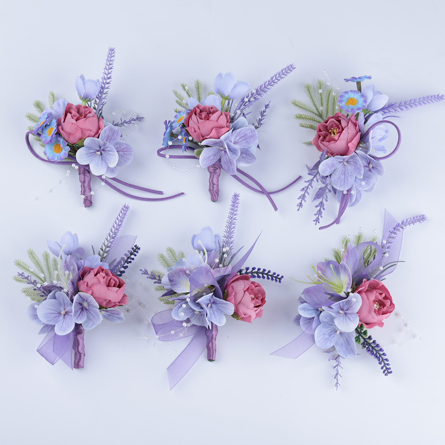 紫沙粉新郎新娘结婚胸花婚礼伴郎伴娘手腕花仿真西式商务嘉宾襟花,节庆用品/礼品,胸花,淘宝优惠券,粉丝福利购,淘宝优惠卷