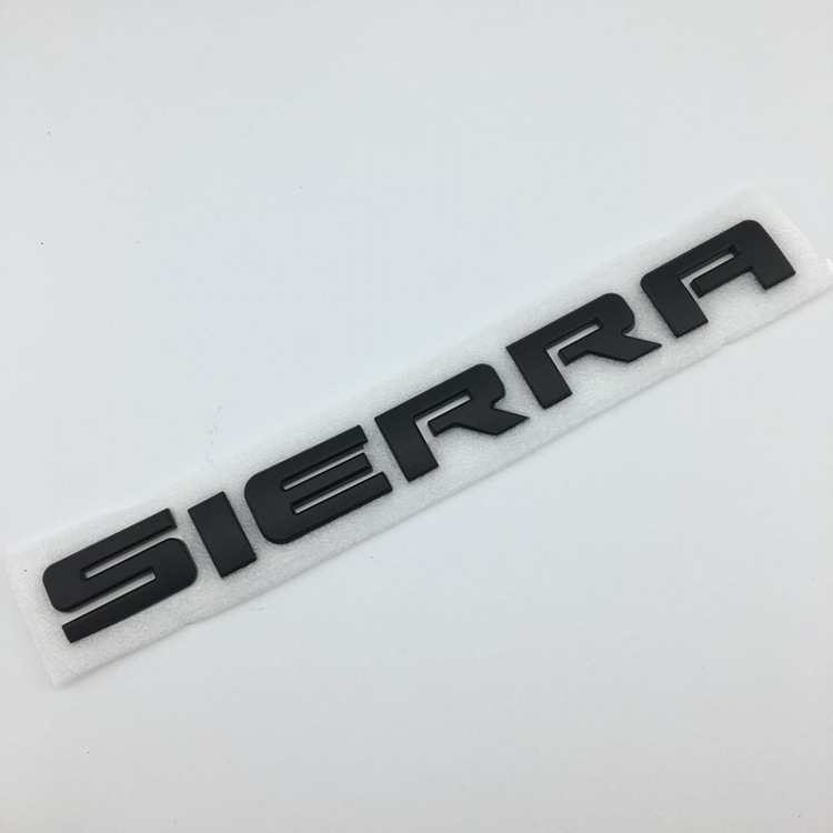 适用于GMC SIERRA车贴 sierra大号后尾箱标 GMC车标外贸贴标