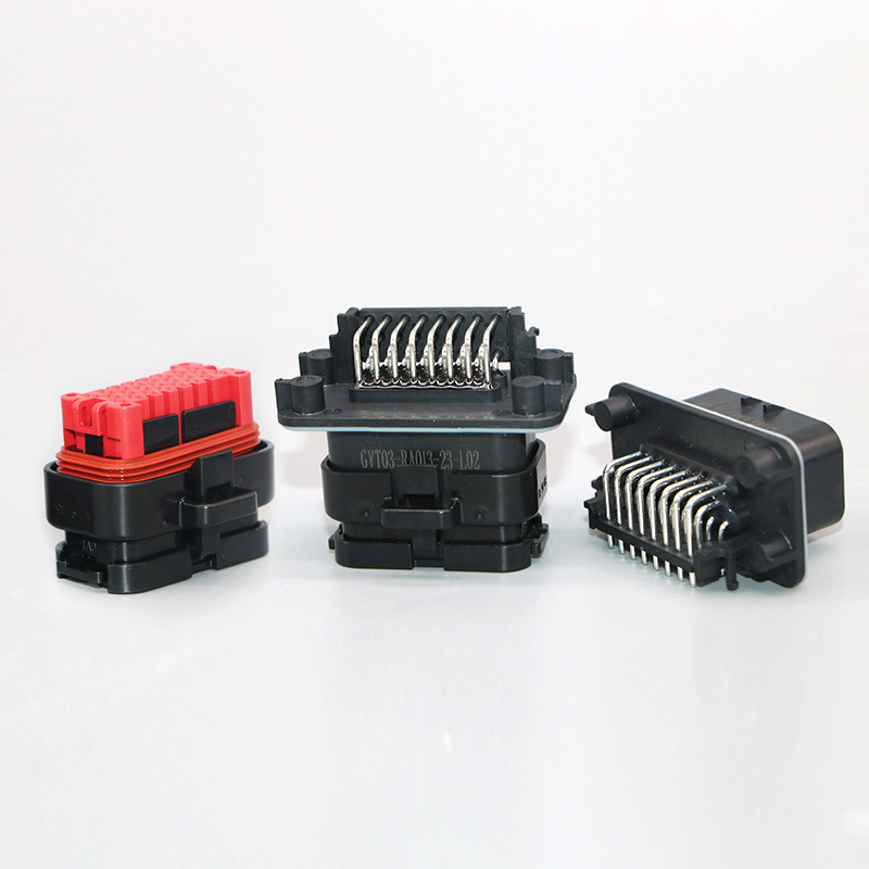 国威通新能源汽车连接器23pin插头23pin弯角插座