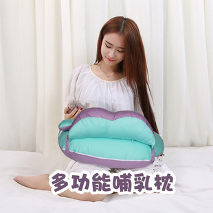 多功能哺乳枕头棉可调节喂奶枕可拆洗孕妇枕宝宝学坐护挡保护枕
