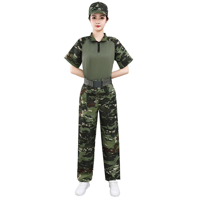 蛙服新款套装迷彩服军训服大学生