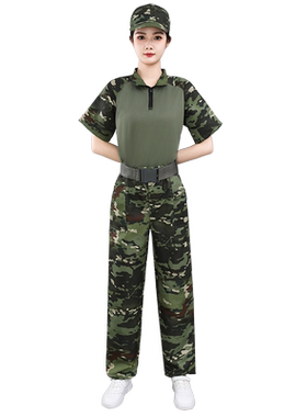 蛙服新款套装迷彩服军训服大学生