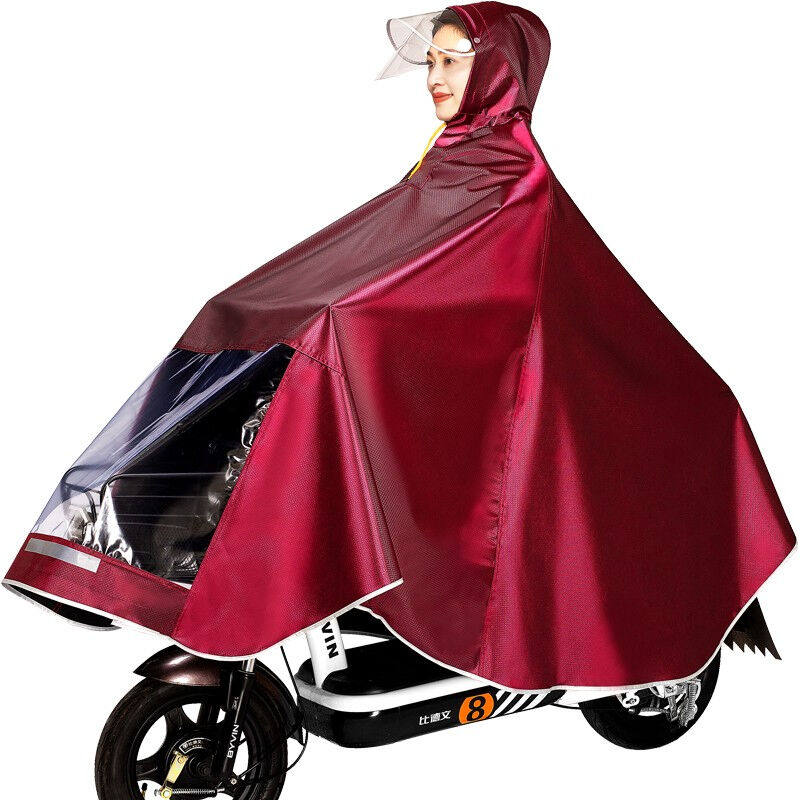 雨侠摩托车电动车雨衣成人单人电瓶车户外骑行加大加厚男女士雨披