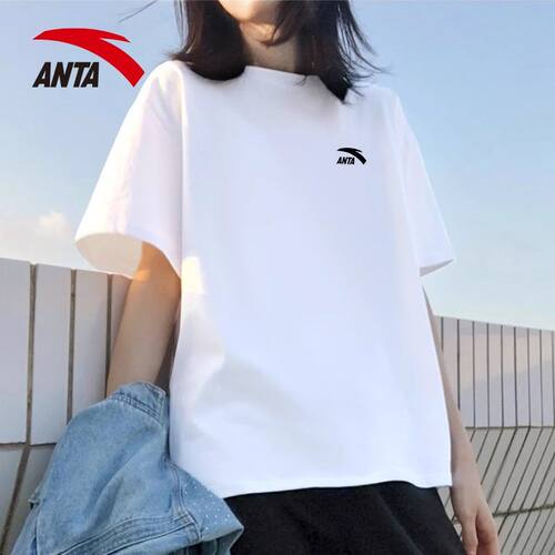 安踏短袖女款T恤官方正品
