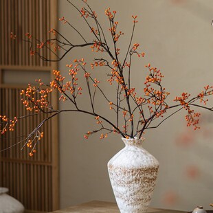 精选掬涵家居彷真山归来花艺摆件客厅玄关餐桌装饰品插花彷真花艺