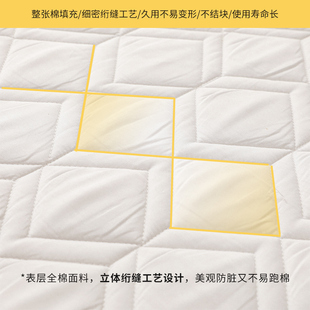 精选冬全棉夹棉床笠单件150x190床垫保护套1.8x2x2.2米加厚床罩套