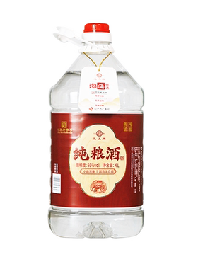 几江牌50度粮食酒4L桶装江津老白干白酒自饮小酌泡酒清香泡果酒
