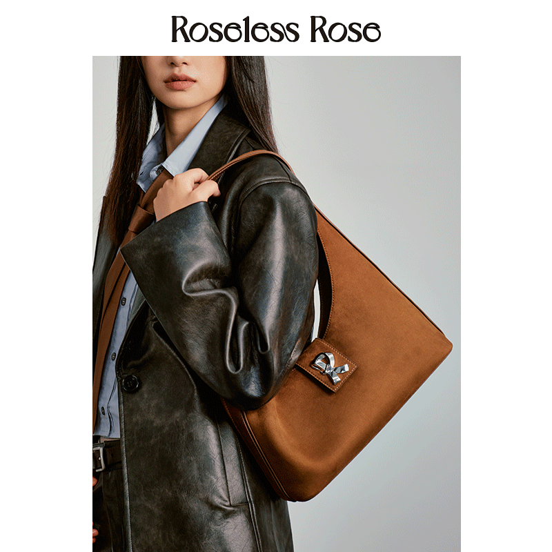 roseless麂皮复古通勤