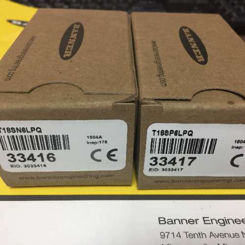 T18SP6LPQ 邦纳传器 光电开关 T18SN6LPQ 详