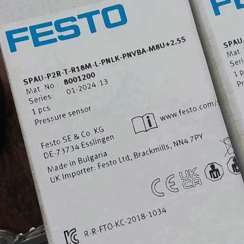 议价费斯托压力传感器 8001200 SPAU-P2R-R18M-L-PNLK-PNVBA-M8U+