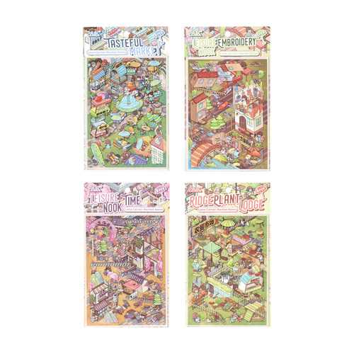 新品贴纸解压巷隅小市记创意贴纸