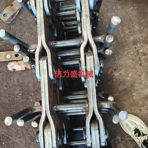 定制埋刮板MS32链条输送机链板式输送十字链条模锻40cr样品铸造