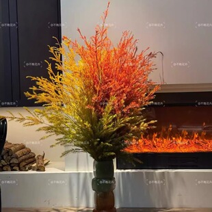 家居软装 千层金AAA级 可做干花 心想事橙红鲜切花小众高级秋冬季