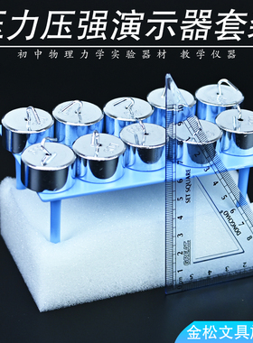 【金松】固体压力压强演示器压力作用效果演示器塑料小桌块状海绵J21021影响压强的因素初高中物理实验器材