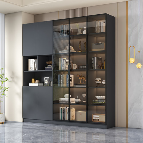 书柜展示柜酒柜玻璃门书架