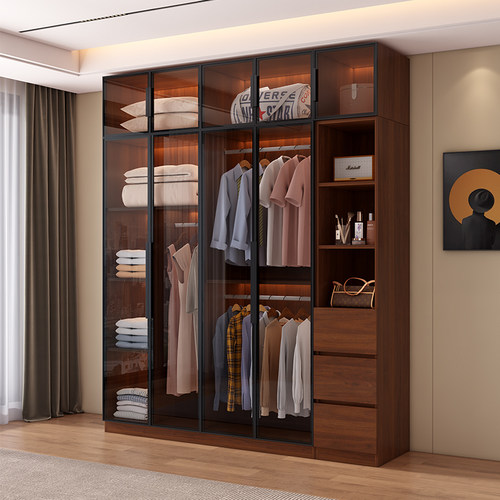 玻璃门衣柜衣橱高级感大衣柜