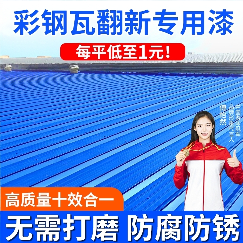 【政府补贴15%】彩钢瓦翻新漆