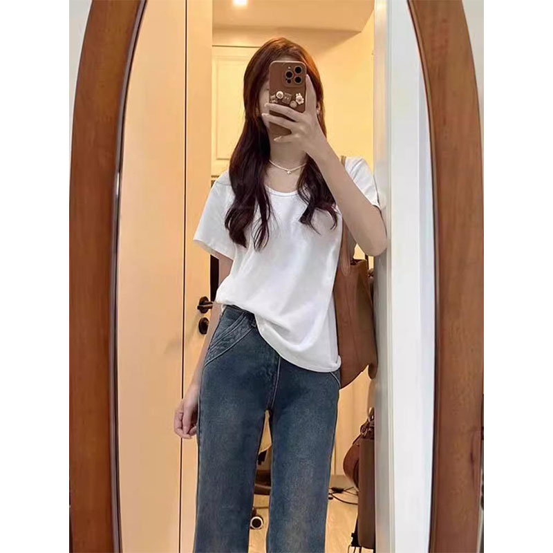 宽松显瘦舒适内搭纯色休闲上衣女