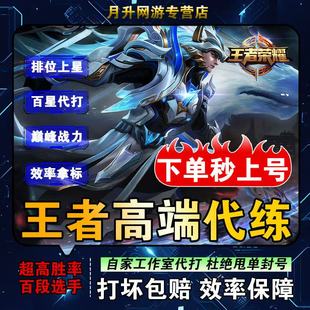 王者荣耀代练陪练陪玩上分排位巅峰赛省标大小国标超高效率通天代