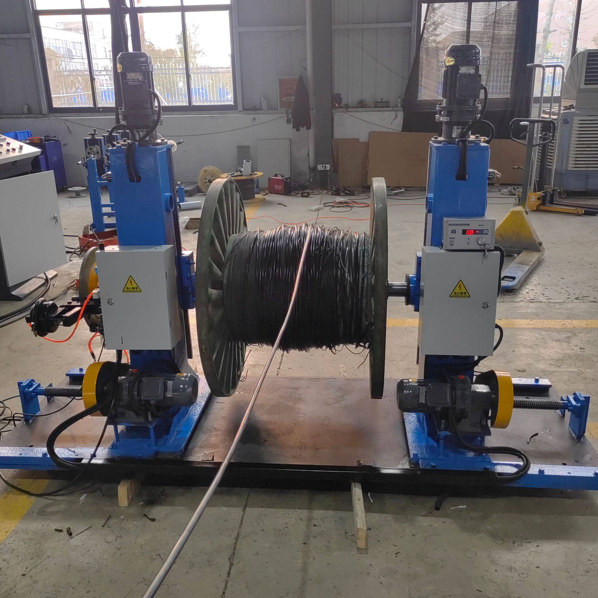 6-1.8光缆光纤电缆自动放线卷线门形端轴收排