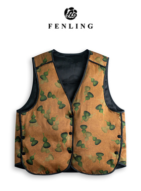 芬领-福芦-非遗桑蚕丝香云纱30姆前喷老料鹅绒马甲BX1480-BX1482