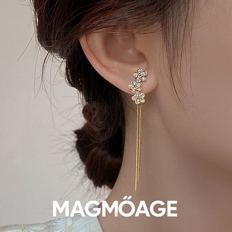 法国设计师MAGMOAGE花朵耳钉