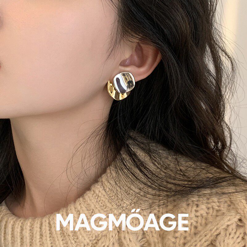 设计师MAGMOAGES925银针耳钉