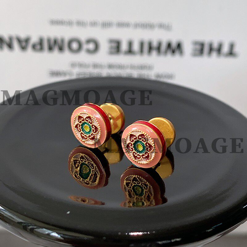 MAGMOAGE「无可挑剔」珐琅彩耳钉