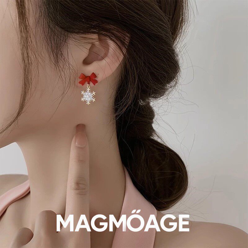 法国设计师MAGMOAGE雪花耳钉