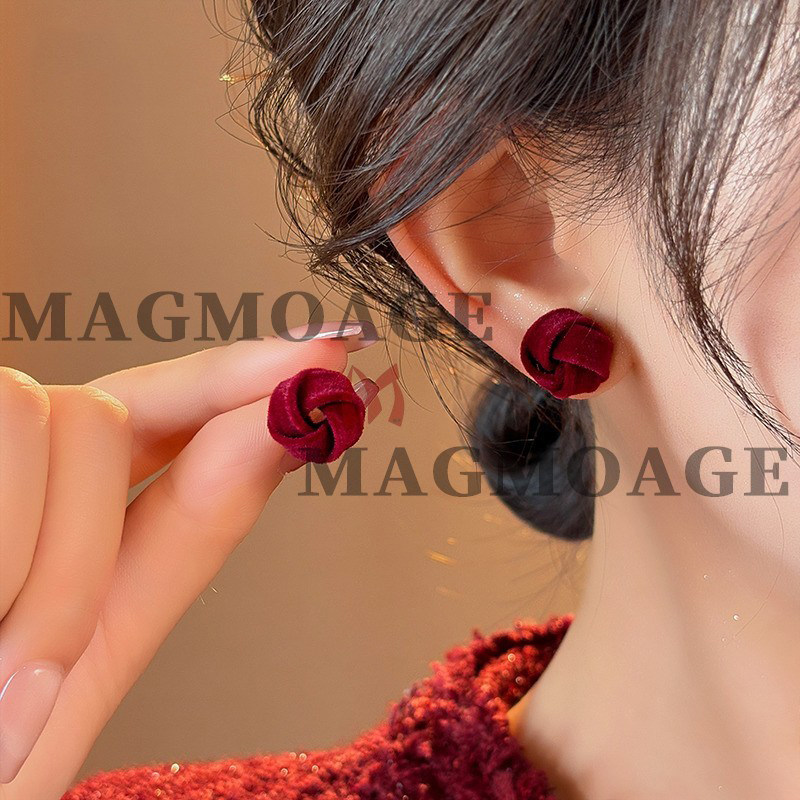 MAGMOAGE「安可拉红」925纯银针