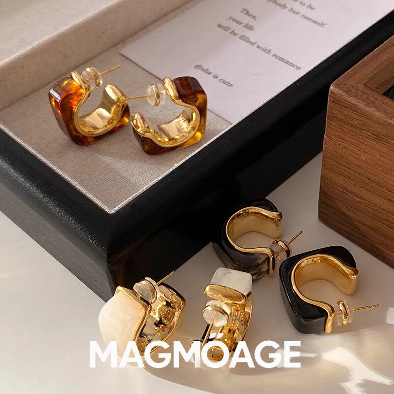 法国设计师MAGMOAGE轻奢耳钉
