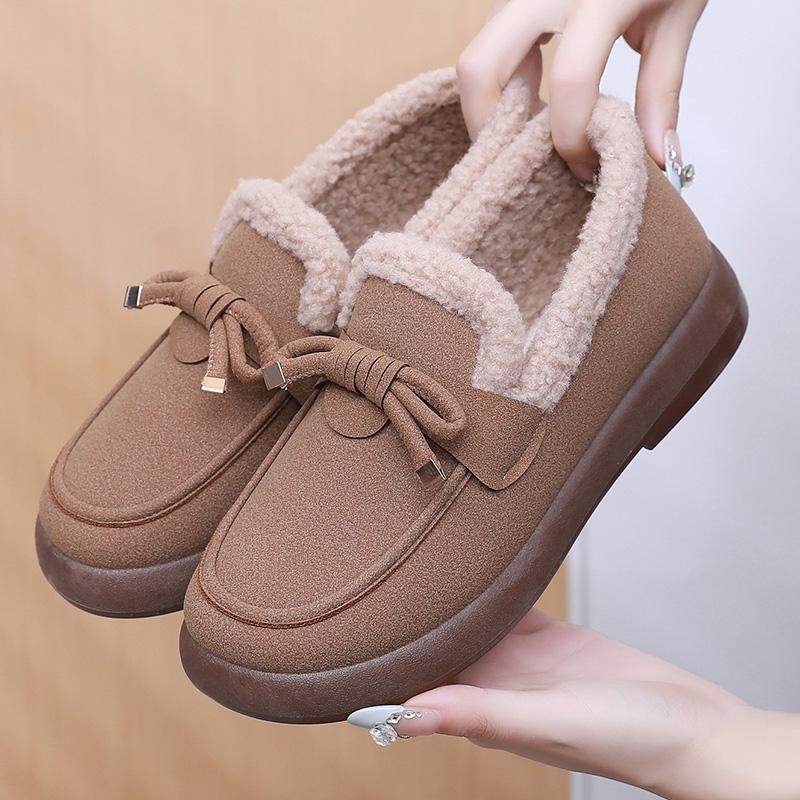 防滑时尚冬季新款加绒外穿牛筋底一脚蹬休闲百搭老北京布鞋棉靴,女鞋,时尚雪地靴,淘宝优惠券,粉丝福利购,淘宝优惠卷