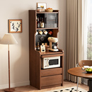 实木餐边柜靠墙一体储物柜客厅收纳柜2025新款 置物柜茶水柜咖啡柜